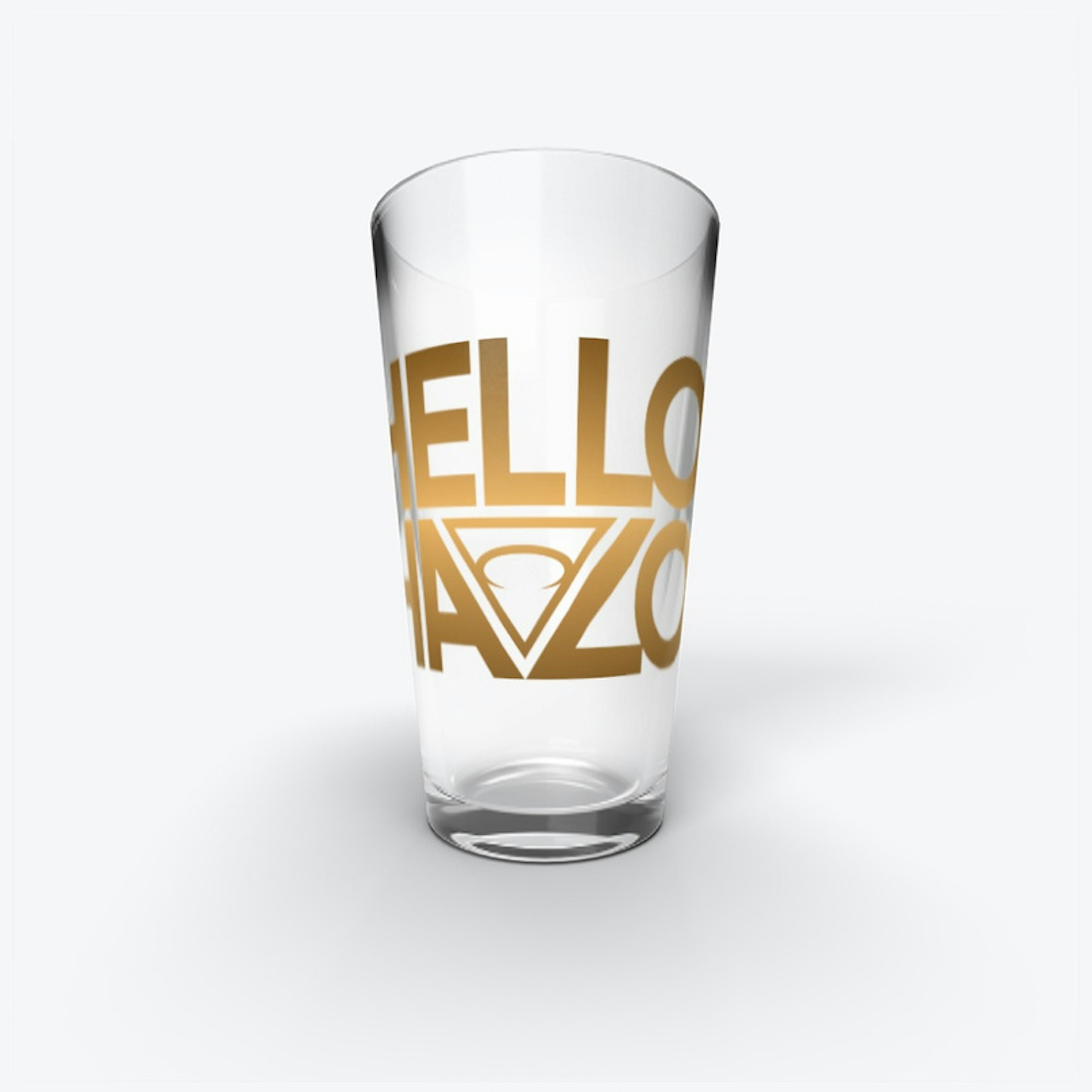 Hello Halo Logo Pint Glass